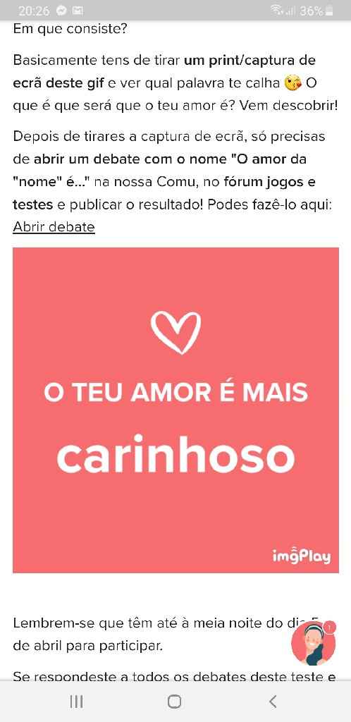 o meu amor é.. - 1