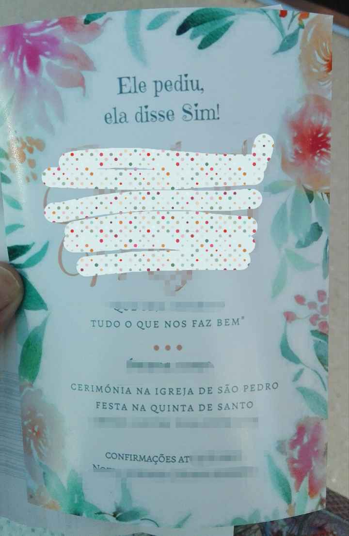O meu convite impresso