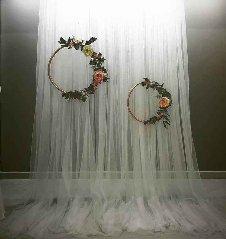 Fundo da mesa dos noivos 