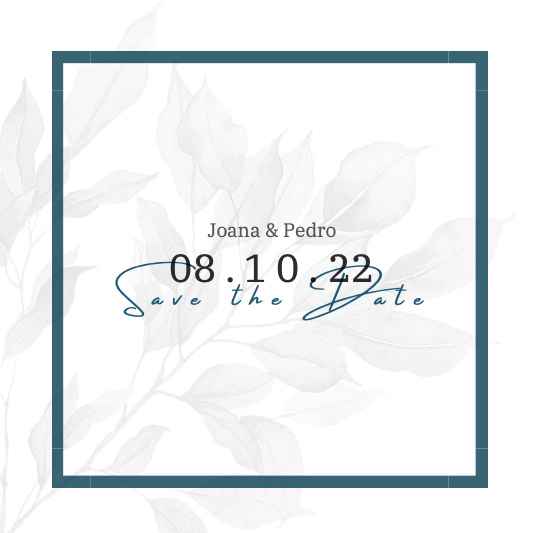 Antes do convite, vais mandar um "Save the date"? - 1