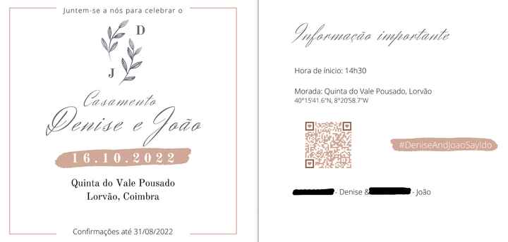 Convites - versão 1 ou 2? - 1