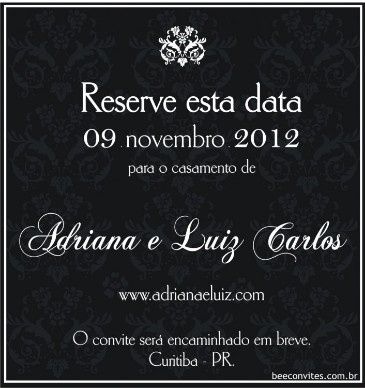 Exemplo Save The Date