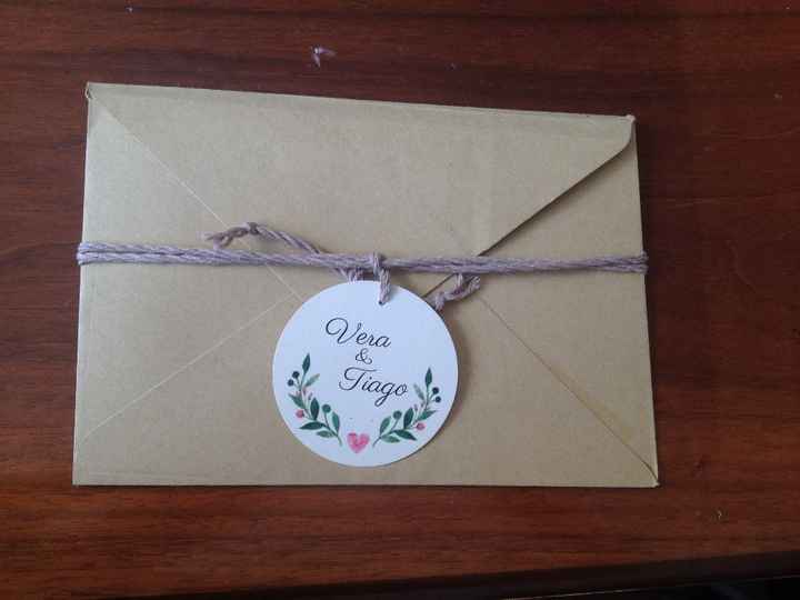 Convites - Envelope com monograma