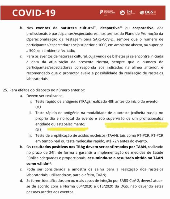 Testagem - mudança da norma - 1