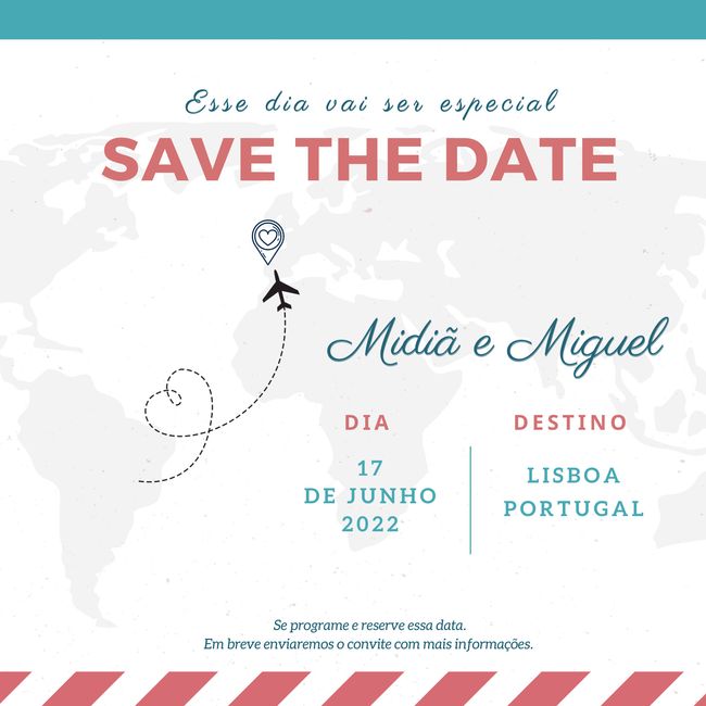 Save the date! Vais usar ou não? 3