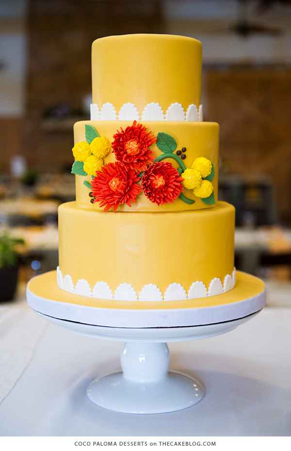 o Arco-íris invade a Comunidade: Inspirações (amarelas) para Bolo de Casamento 💛 - 3