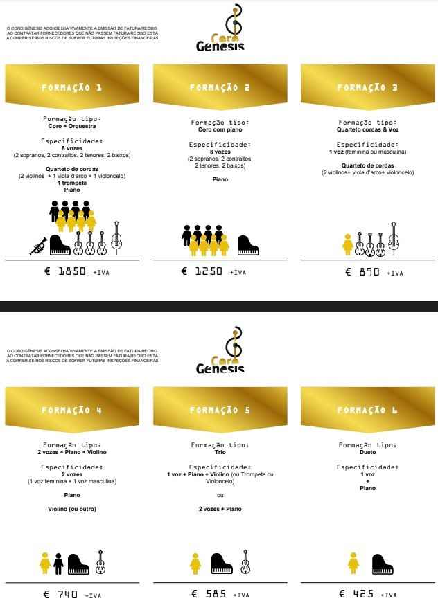 Tabela Preços Génesis