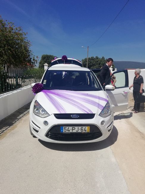 Decoração do carro da noiva - 1