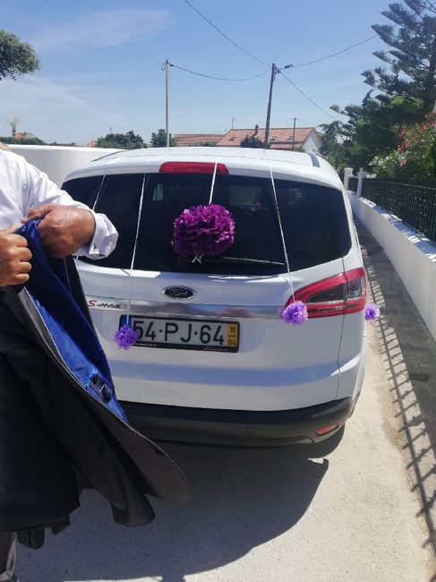 Decoração do carro da noiva - 2