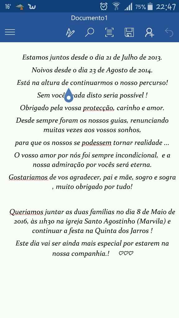 Convite para pais - 1