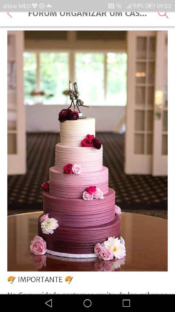 Bolo de casamento - 1