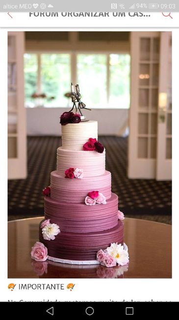 Bolo de casamento - 1