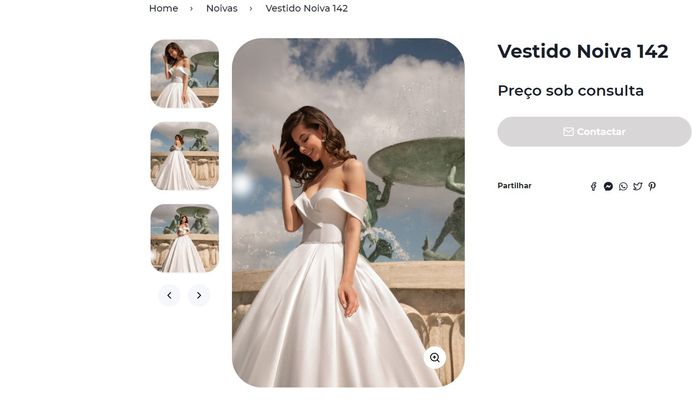 Vender vestido de noiva (nunca usado) - 1