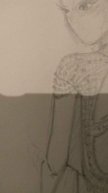 Vestido - 1º esboço - 3