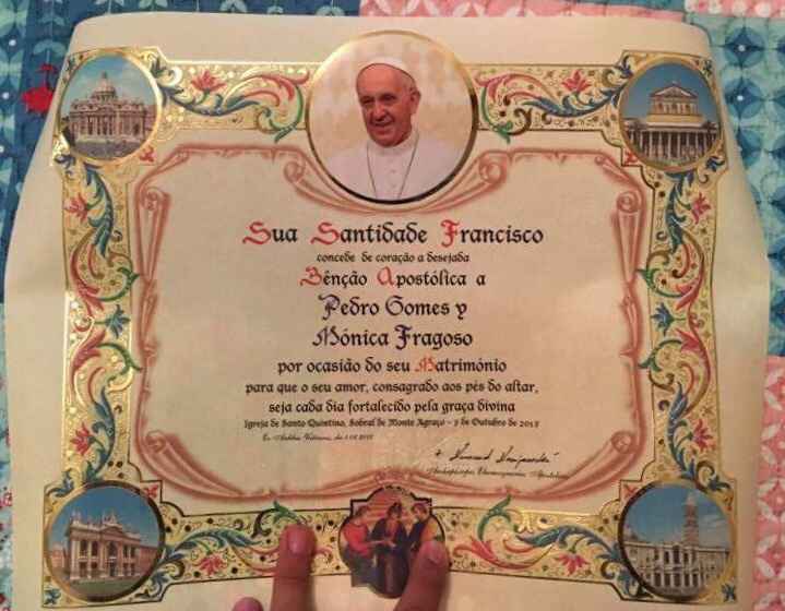 Benção do papa francisco - 1