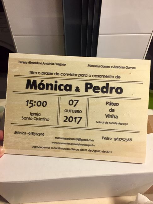 Convites de casamento - 1