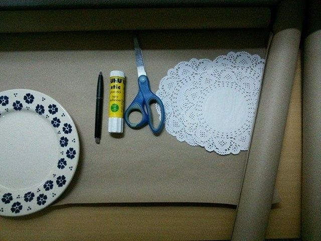 Materiais utilizados p/ cones rústicos DIY