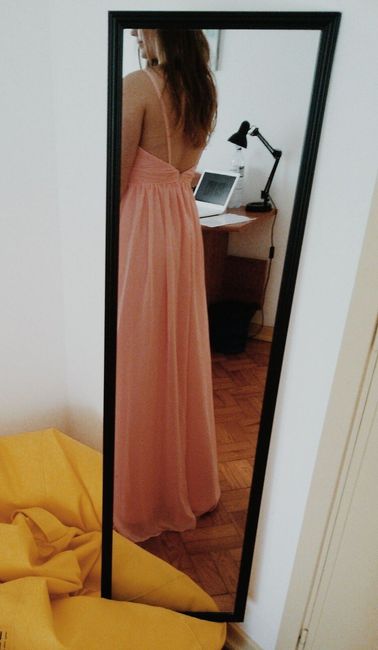 Vestido Damas - parte de trás real