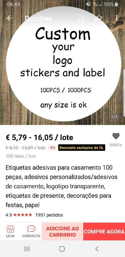 Etiquetas rolo para lembranças - 1