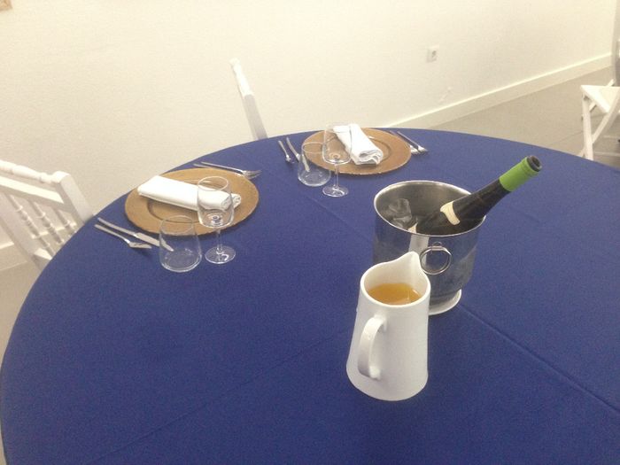 a nossa mesa para a prova dos pratos