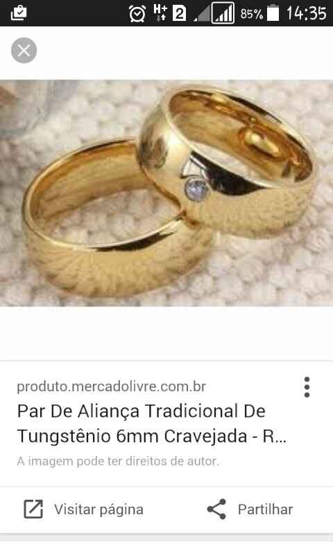 As minhas alianças de casamento - 1
