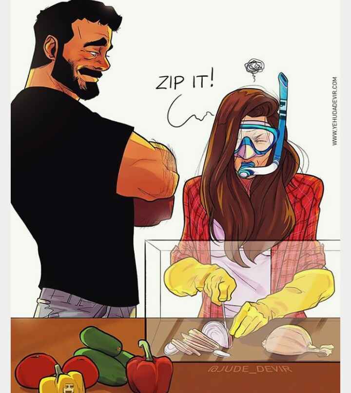  Ilustração de o dia a dia com uma esposa - 7