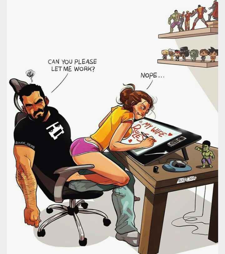  Ilustração de o dia a dia com uma esposa - 8