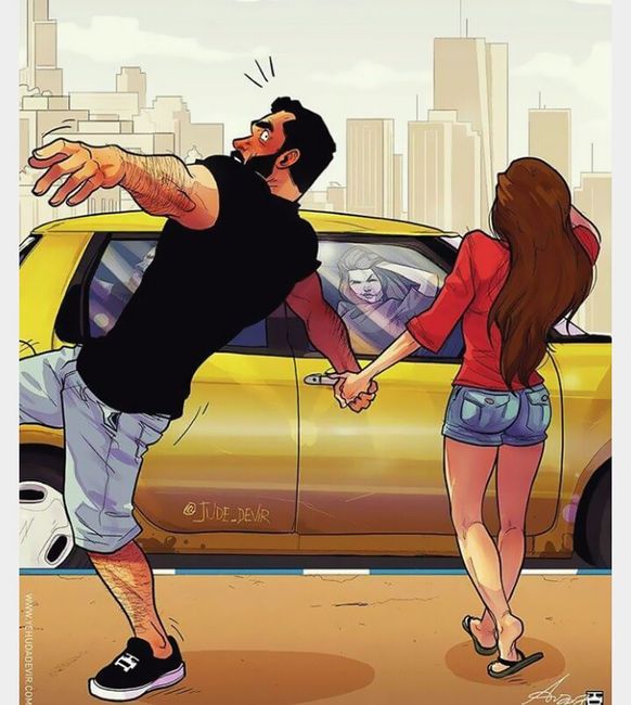 Ilustração de o dia a dia com uma esposa - 3