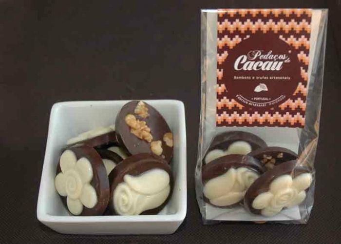 pedaços de cacau 