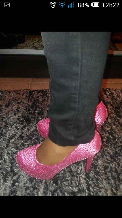 Sapatos rosa ... urgente - 1
