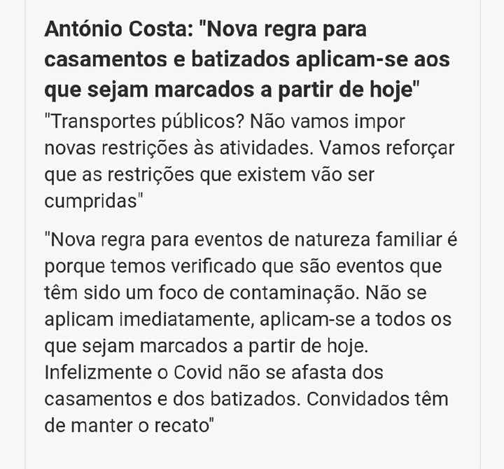 Estado de calamidade - 1