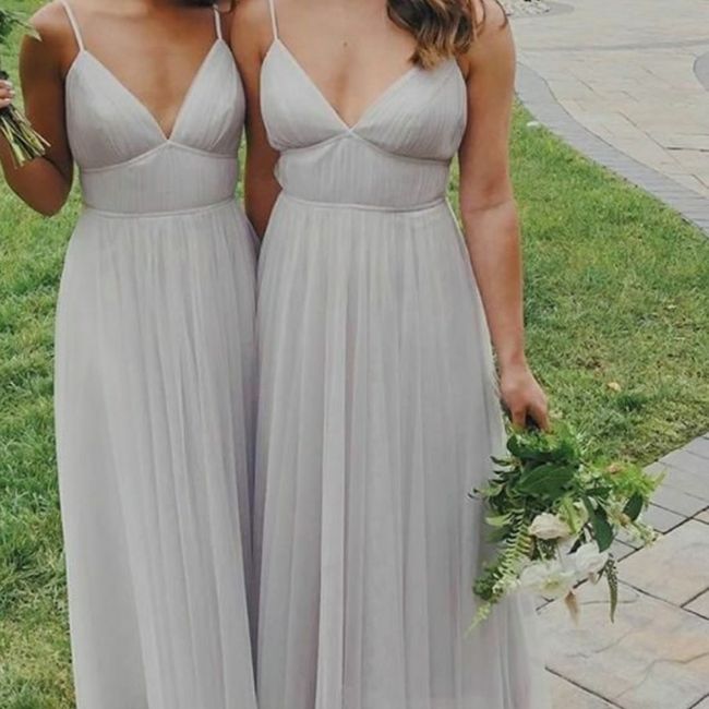 o Arco-íris 🌈 invade a comunidade com inspirações (cinzento) para vestidos de damas de honor 🤍 2