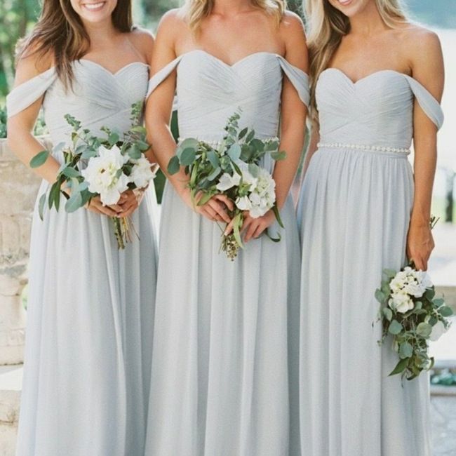 o Arco-íris 🌈 invade a comunidade com inspirações (cinzento) para vestidos de damas de honor 🤍 5