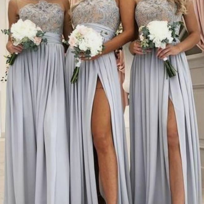 o Arco-íris 🌈 invade a comunidade com inspirações (cinzento) para vestidos de damas de honor 🤍 7