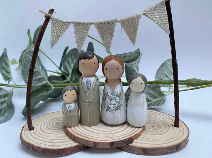 Vão ter cake topper no bolo de casamento? - 1