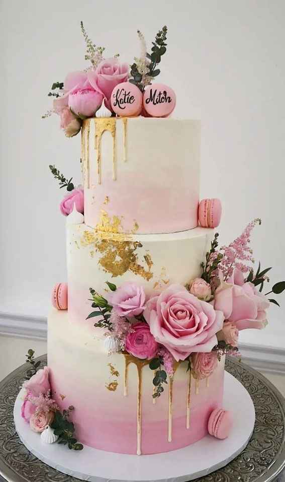 🩷🌈 Inspiração Casamento Rosa - o Bolo - 1
