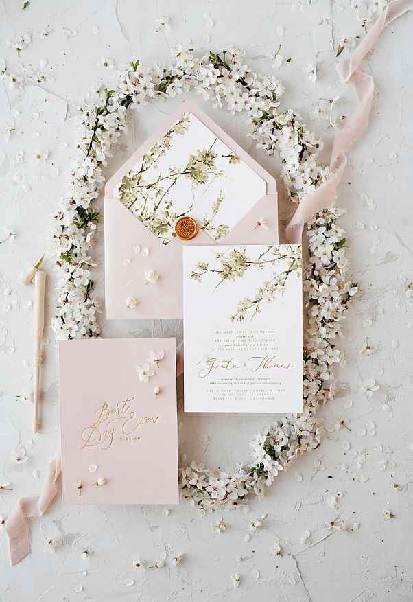 🩷🌈 Inspiração Casamento Rosa - os Convites - 1