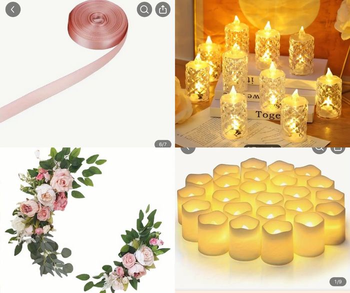 Vendo Pack completo de decoraçao de casamento romantico 9