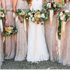 Vestido Adrianna Papell Champagne