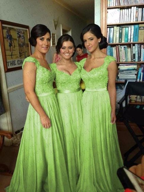 verde lima vestido