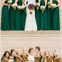 Damas de honor de verde