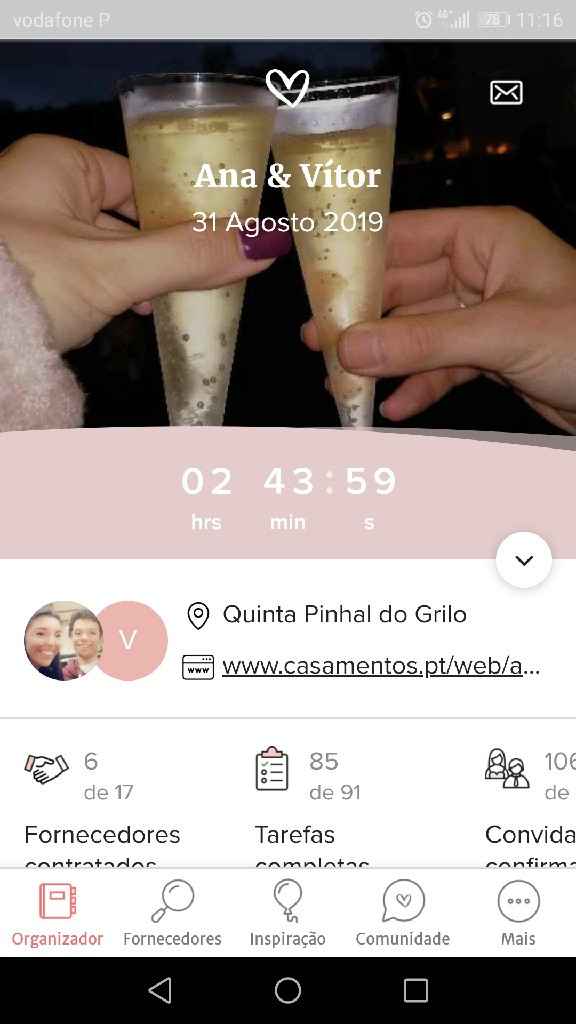 2H44m..quem mais casa hoje? - 1