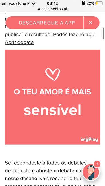 O teu amor é mais.... DESAFIO! - 1