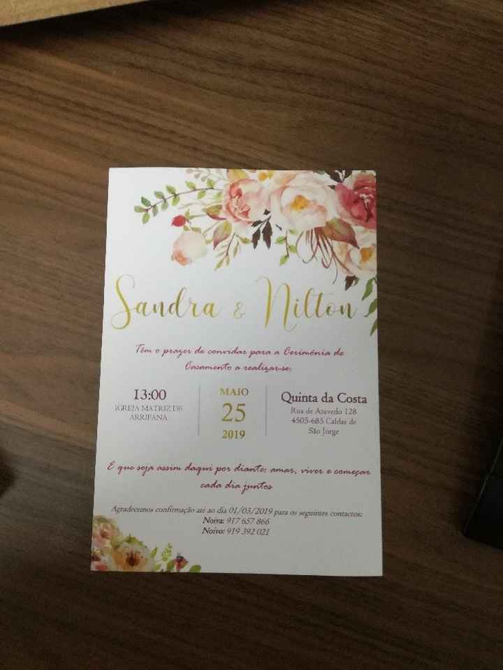 CHECKLIST: O meu convite de casamento - 1