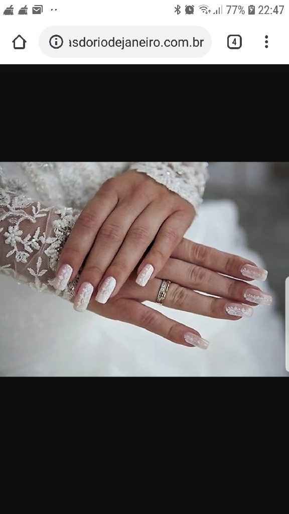 Unhas e maquilhagem de noiva - 1