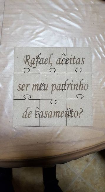 Convite do padrinho Rafael