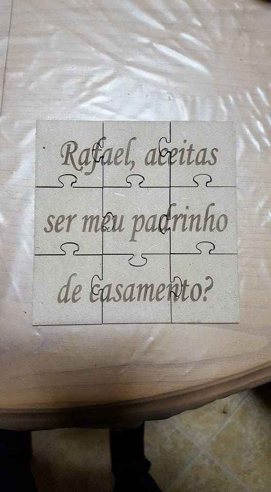 Convite do padrinho Rafael