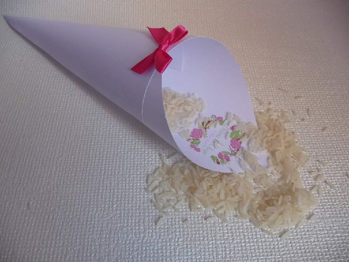 Cones de arroz com impressão 1
