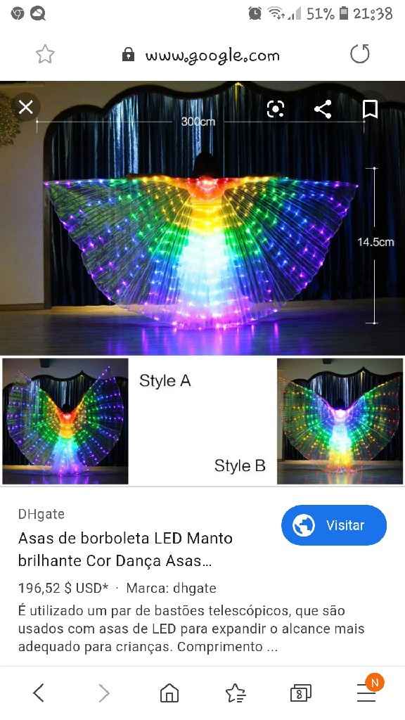 Borboleta led - 1