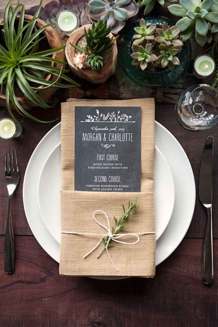 Checks feitos: Menu, agradecimento pela presença dos convidados e "regras" do casamento!!! - 2